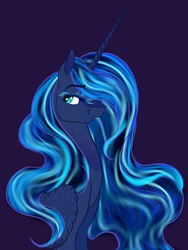 Size: 768x1024 | Tagged: safe, artist:onyxcave133, princess luna, g4, female, portrait, solo