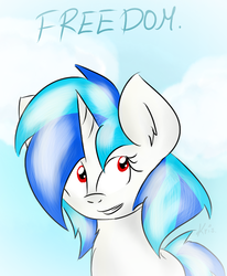 Size: 614x744 | Tagged: safe, artist:kristysk, dj pon-3, vinyl scratch, pony, g4, female, solo