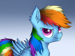 Size: 1600x1200 | Tagged: safe, artist:luminousdazzle, rainbow dash, pegasus, pony, g4, female, fluffy, solo