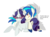 Size: 2369x1753 | Tagged: safe, artist:chub-wub, dj pon-3, rarity, vinyl scratch, pony, unicorn, g4, dialogue, eluscrape, elusive, gay, male, rariscratch, record scrape, rule 63, shipping, simple background, sunglasses, transparent background