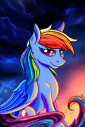 Size: 1133x1700 | Tagged: safe, artist:midnightsix3, rainbow dash, g4, female, solo