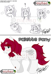 Size: 897x1280 | Tagged: safe, artist:nichan, oc, oc only, oc:palette (nichan), earth pony, pony, female