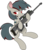 Size: 4058x4699 | Tagged: safe, artist:shysolid, oc, oc only, earth pony, pony, absurd resolution, barrett m95, female, gun, hooves, looking at you, mare, optical sight, rifle, simple background, smiling, sniper rifle, solo, transparent background, weapon