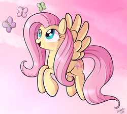 Size: 1060x948 | Tagged: safe, artist:riouku, fluttershy, pony, g4, female, mare, solo