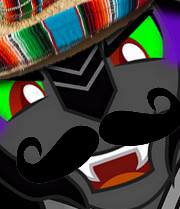 Size: 180x209 | Tagged: artist needed, safe, king sombra, g4, close-up, king sombrero, male, moustache, smiling, solo, sombrero