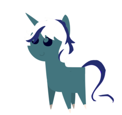 Size: 900x847 | Tagged: safe, artist:anightlypony, oc, oc only, oc:nightly, pony, unicorn, blue, male, pointy ponies, solo, stallion