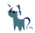 Size: 900x847 | Tagged: safe, artist:anightlypony, oc, oc only, oc:nightly, pony, unicorn, blue, male, pointy ponies, solo, stallion