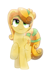 Size: 3000x4635 | Tagged: safe, artist:meteor-spark, oc, oc only, oc:amber lily, pony, .svg available, crystallized, female, looking at you, mare, offspring, parent:oc:herb, parent:oc:isis quartz, parents:oc x oc, simple background, solo, transparent background, vector