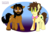 Size: 951x637 | Tagged: safe, artist:haretrinity, pony, duo, fernando, ponified, sexualobster, simple background, transparent background