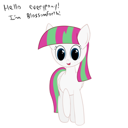Size: 1024x1024 | Tagged: safe, artist:joey, blossomforth, g4, ask, blossomforth answers, tumblr