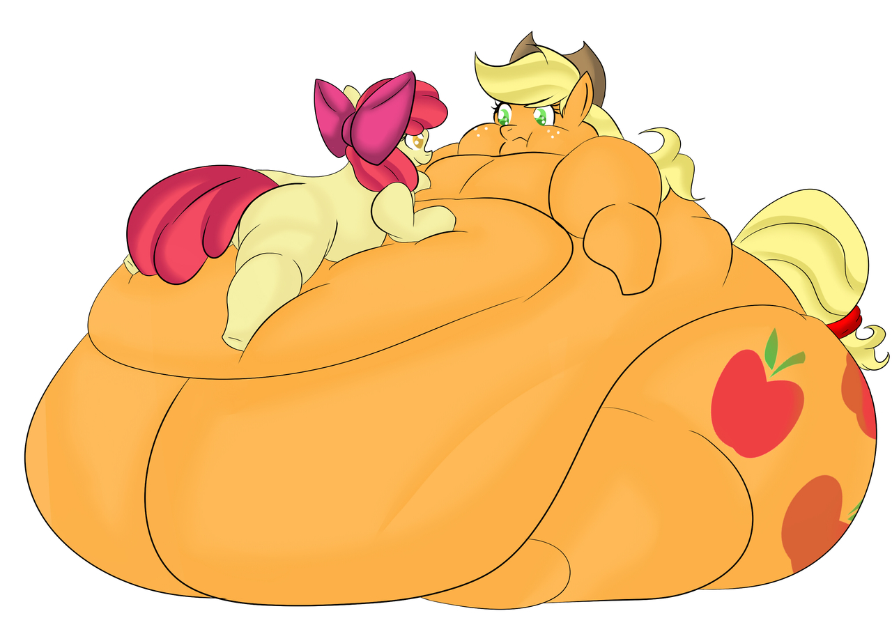 Applejack inflation - 🧡 #729473 - safe, artist:juacoproductionsarts, apple...