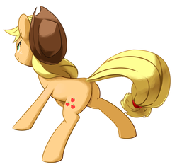 Size: 1023x964 | Tagged: dead source, safe, artist:30clock, applejack, g4, butt, female, plot, solo