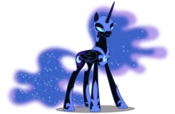 Size: 5000x3273 | Tagged: safe, artist:dashiesparkle, nightmare moon, alicorn, pony, g4, princess twilight sparkle (episode), .svg available, absurd resolution, female, mare, simple background, solo, transparent background, vector
