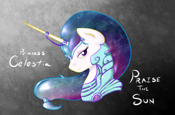 Size: 1196x783 | Tagged: safe, artist:alazak, princess celestia, g4, armor, female, portrait, solo