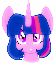 Size: 446x518 | Tagged: safe, artist:chubbytummybear, twilight sparkle, g4, female, solo