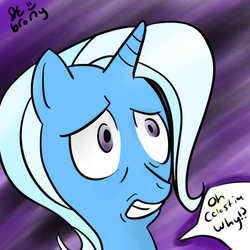 Size: 700x700 | Tagged: safe, artist:supermeatbrony, trixie, pony, unicorn, g4, female, mare, reaction image, solo