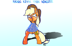 Size: 3109x1968 | Tagged: safe, artist:mushroomcookiebear, applejack, earth pony, pony, g4, bubble wrap, female, solo, wat