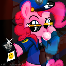 Size: 1024x1024 | Tagged: safe, artist:xwhitedreamsx, pinkie pie, g4, female, police, police officer, solo