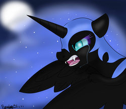 Size: 1280x1102 | Tagged: safe, artist:doodlehorse, nightmare moon, g4, crying, female, solo