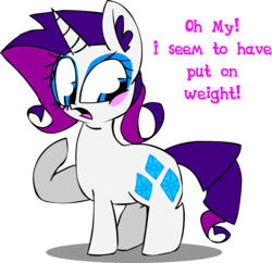 Size: 1453x1406 | Tagged: safe, artist:mushroomcookiebear, rarity, pony, g4, chubby, female, solo