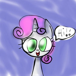 Size: 1024x1024 | Tagged: safe, artist:mushroomcookiebear, sweetie belle, pony, g4, female, solo