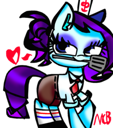 Size: 815x920 | Tagged: safe, artist:mushroomcookiebear, rarity, pony, g4, crossover, female, solo, spongebob squarepants