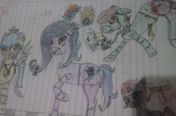 Size: 2048x1350 | Tagged: safe, artist:li4pony, oc, oc only, oc:mary, lined paper, traditional art