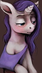 Size: 1899x3299 | Tagged: safe, artist:sharpieboss, rarity, g4, broken leg, crying, female, injured, solo