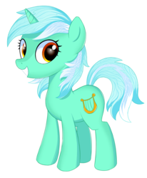 Size: 1569x1906 | Tagged: safe, artist:kas92, lyra heartstrings, pony, unicorn, g4, female, looking back, mare, simple background, solo, transparent background