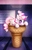 Size: 584x900 | Tagged: safe, artist:tsitra360, oc, oc only, oc:berry swirl, earth pony, food pony, ice cream pony, original species, pony, food, ice cream, ice cream cone, solo