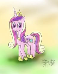 Size: 609x782 | Tagged: safe, artist:vanillafox2035, princess cadance, g4, female, solo