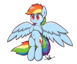 Size: 1800x1500 | Tagged: safe, artist:sheandog, rainbow dash, g4, belly button, female, flying, solo