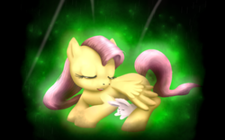 Size: 1440x900 | Tagged: safe, artist:wendyatticus, angel bunny, fluttershy, g4