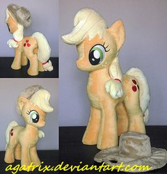 Size: 1024x1068 | Tagged: safe, artist:agatrix, applejack, g4, irl, photo, plushie, solo