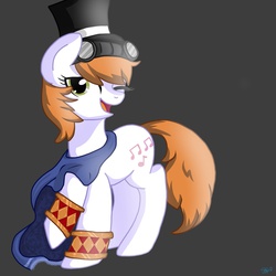 Size: 2048x2048 | Tagged: safe, artist:scartrixx, pony, cornet, hat, high res, ponified, rhapsody: a musical adventure, solo, top hat