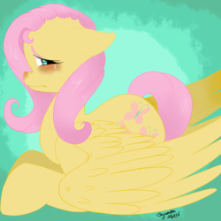 Size: 800x800 | Tagged: safe, artist:shyamette, fluttershy, g4, crying, female, solo