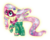 Size: 3490x2770 | Tagged: safe, artist:infinitewarlock, fluttershy, saddle rager, g4, crystallized, female, high res, rainbow power, simple background, solo, transparent background, vector