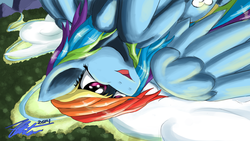 Size: 3840x2160 | Tagged: safe, artist:pianissimadoes, rainbow dash, g4, female, high res, solo