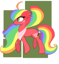 Size: 1024x1112 | Tagged: safe, artist:brigidharmony, oc, oc only, oc:pastel delight, earth pony, pony, solo