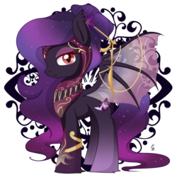 Size: 600x600 | Tagged: safe, artist:exceru-karina, oc, oc only, oc:nightengale, bat pony, pony, bat pony oc, see-through, simple background, solo, transparent background, transparent wings