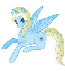Size: 3606x3945 | Tagged: safe, artist:posey-11, alicorn, pony, disney, elsa, frozen (movie), ponified, simple background, solo, transparent background