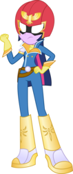 Size: 2125x5000 | Tagged: safe, artist:xebck, twilight sparkle, equestria girls, g4, captain falcon, clothes, clothes swap, costume, f-zero, female, simple background, solo, transparent background, twilight sparkle (alicorn), vector