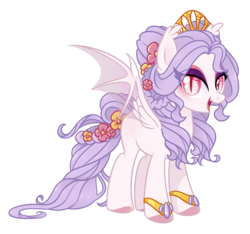 Size: 1280x1200 | Tagged: safe, artist:lessanamidairo, oc, oc only, oc:alba, bat pony, pony, solo