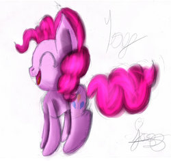 Size: 920x869 | Tagged: safe, artist:jorge123esp, pinkie pie, earth pony, pony, g4, jumping, tail