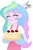 Size: 900x1349 | Tagged: safe, artist:bluse, princess celestia, principal celestia, equestria girls, g4, apron, background removed, blushing, cake, clothes, cute, female, momlestia, principal momlestia, show accurate, signature, simple background, solo, white background, younger