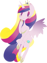 Size: 451x600 | Tagged: safe, artist:divided-s, princess cadance, g4, female, solo