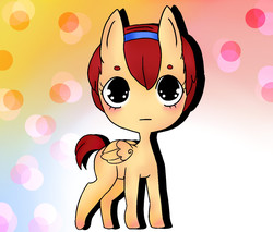 Size: 1217x1037 | Tagged: safe, artist:empt-minded, oc, oc only, oc:peach jam, pegasus, pony, blushing, solo