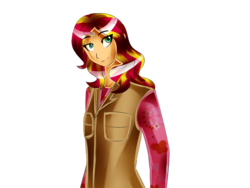 Size: 1024x768 | Tagged: safe, artist:strawberry-pannycake, sunset shimmer, equestria girls, g4, female, solo