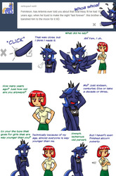 Size: 1297x1966 | Tagged: safe, artist:redanon, princess luna, oc, oc:anon, oc:femanon, g4, comic, femanon in malequestria, prince artemis, rule 63, tumblr