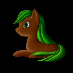 Size: 1600x1600 | Tagged: safe, artist:saphling, oc, oc only, oc:saphling, earth pony, pony, green eyes, green mane, solo